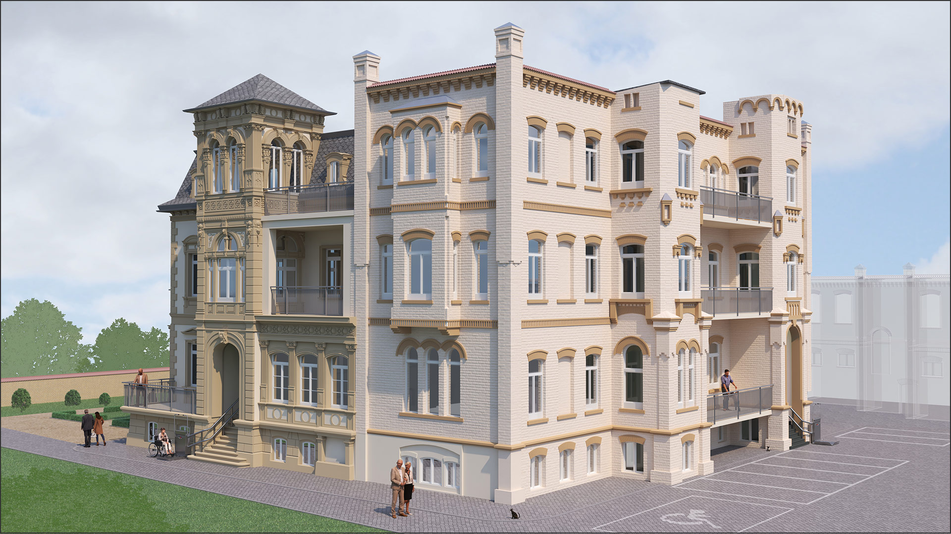 Villa Wittig in Köhten Nordost Ansicht