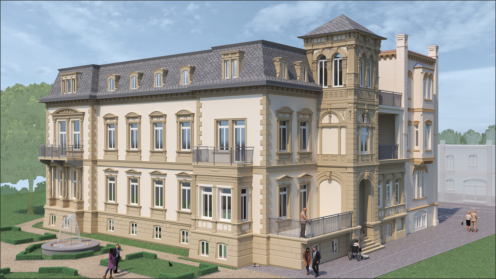 Villa Wittig in Köhten Südost Ansicht